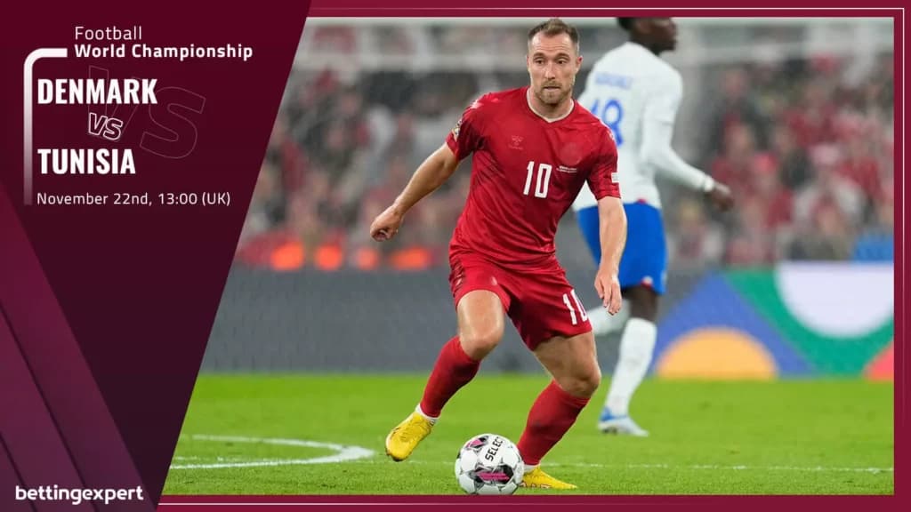 Denmark vs Tunisia Bet Builder Tips: 1.95 Builder for Group D Clash