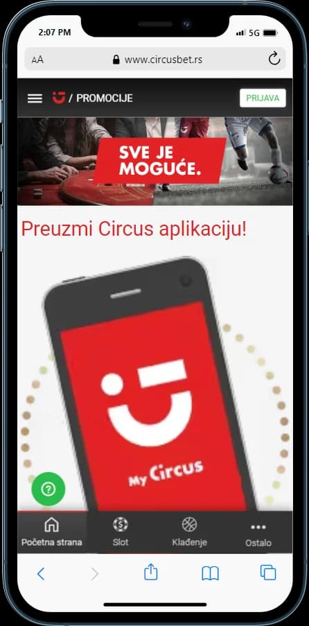 Circus mobilna aplikacija