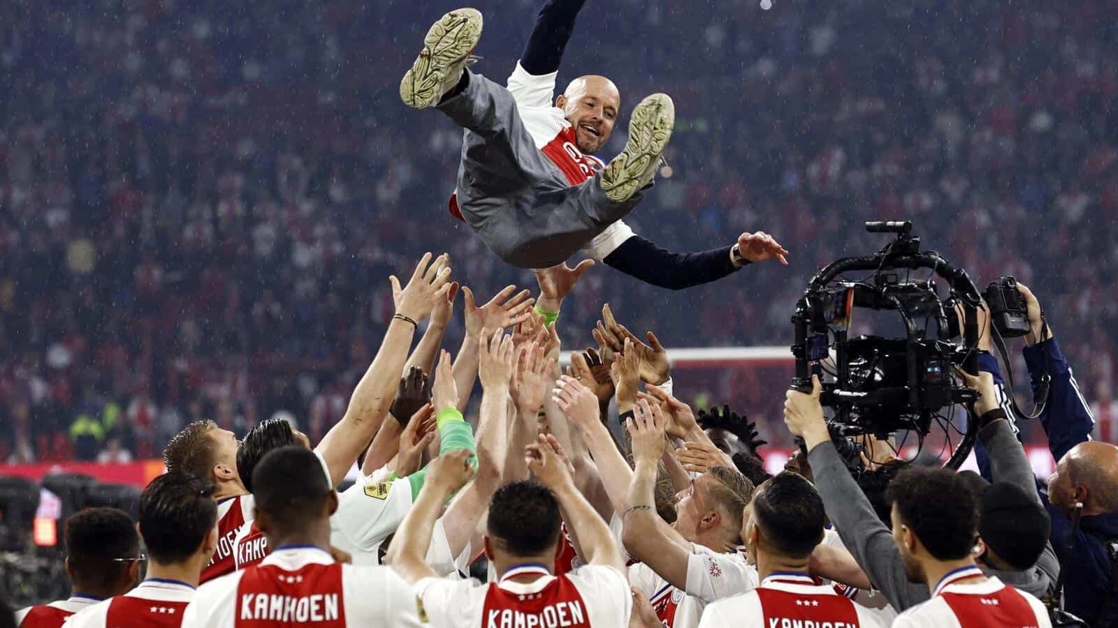 Erik ten Hag celebrates