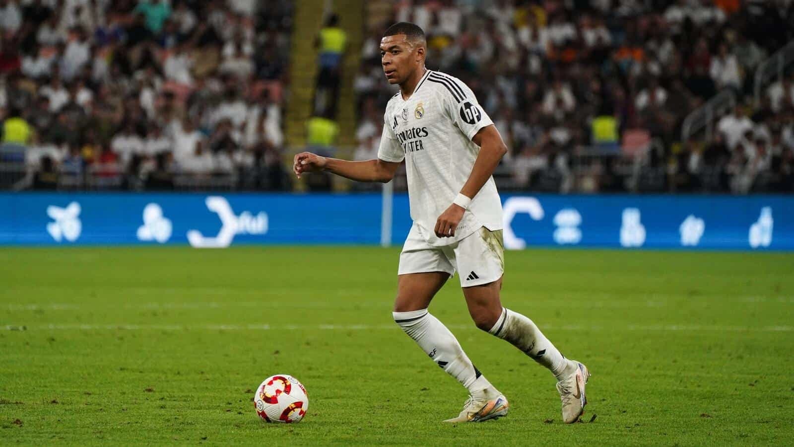 Kylian Mbappé seen in action