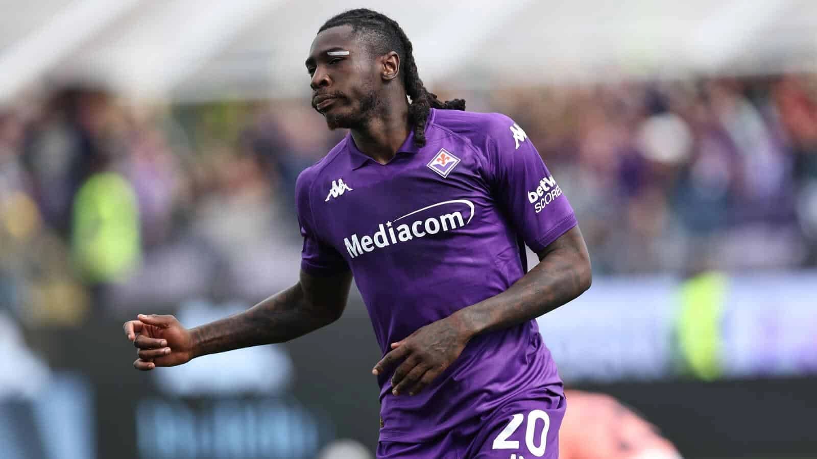 Moise Kean (Fiorentina) ; celebrates after scoring