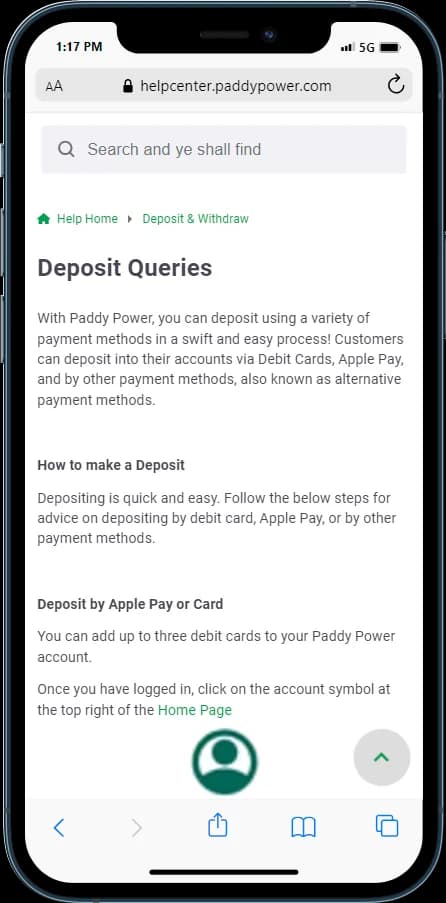 Learn more about how to make Paddy Power deposit