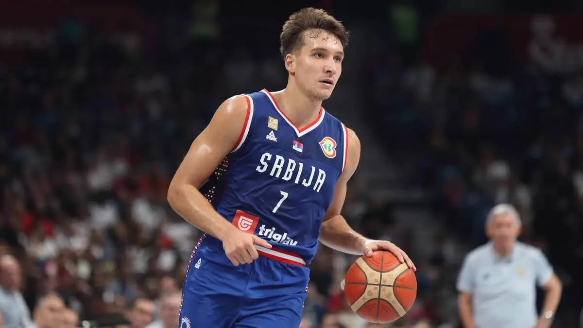 SERBIA vs PUERTO RICO BOGDAN BOGDANOVIC basketball Serbia Puerto Rico friendly match, Stark Belgrade Arena