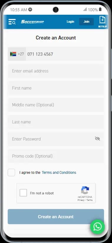 soccershop how to login