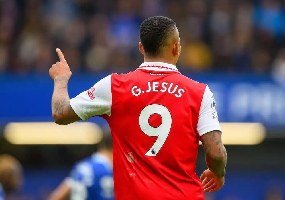 06 Nov 2022 - Chelsea v Arsenal - Premier League - Stamford Bridge Arsenal's Gabriel Jesus during the Premier League match at Stamford Bridge. Picture : Mark Pain / Alamy