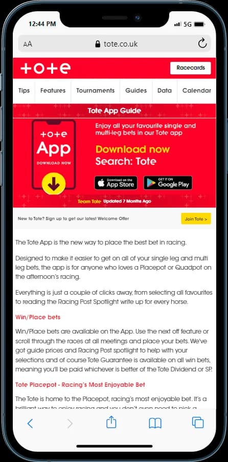 Tote Mobile App