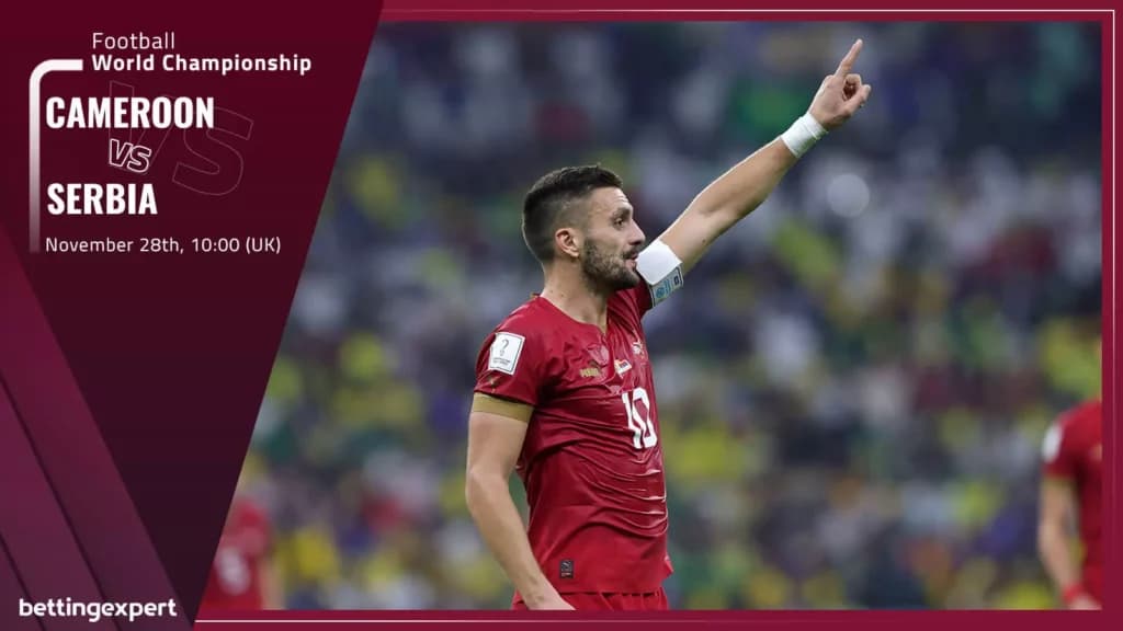 Cameroon vs Serbia Bet Builder Tips: 4.33 Stalemate in Monday's Early Kick-Off