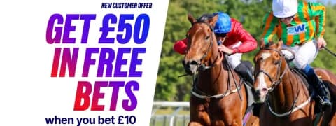 Betfred Horse Racing Offer - £50 IN FREE BETS, WHEN YOU BET £10