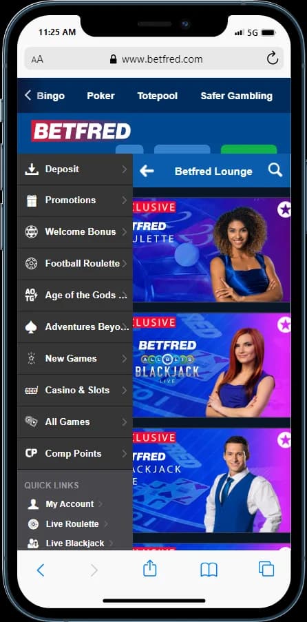 Betfred Live Casino