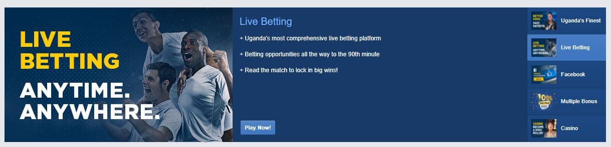 Betin Uganda Live Betting