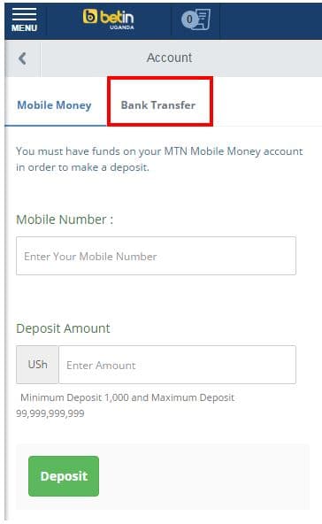Betin Uganda Bonus