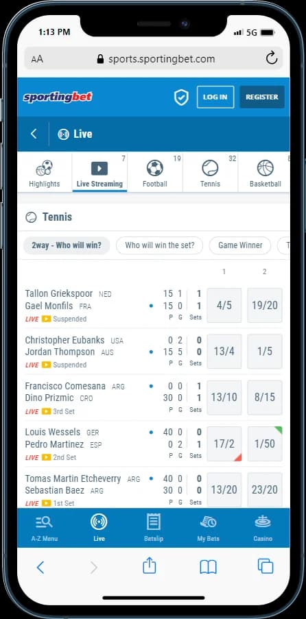 sportingbet Live Streaming